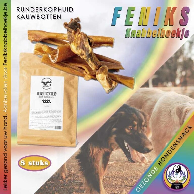 runderhuidkop-kauwbotten-voor-honden-natuurlijke-hondensnack-herbafix-8 stuks-ca 300g