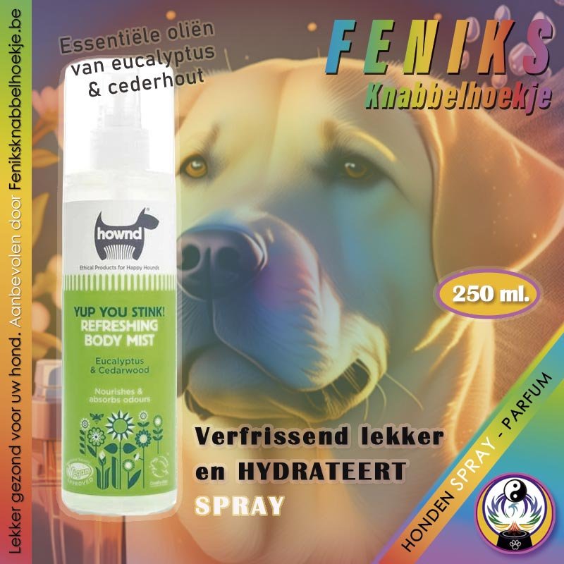 Hondenparfum shampoo-spray-tegen-vieze-geurtjes-Hownd-250ml--hondenparfum-verzorging-hondenwinkel-online