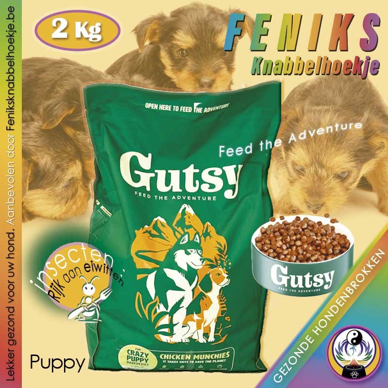 #0175-Chicken-Munchies---puppys-(-2-kg-)---Gutsy---Gezonde-Hondenbrokken---Online---Hondenwinkel-hypoallergeen-droogvoer-met-insecten