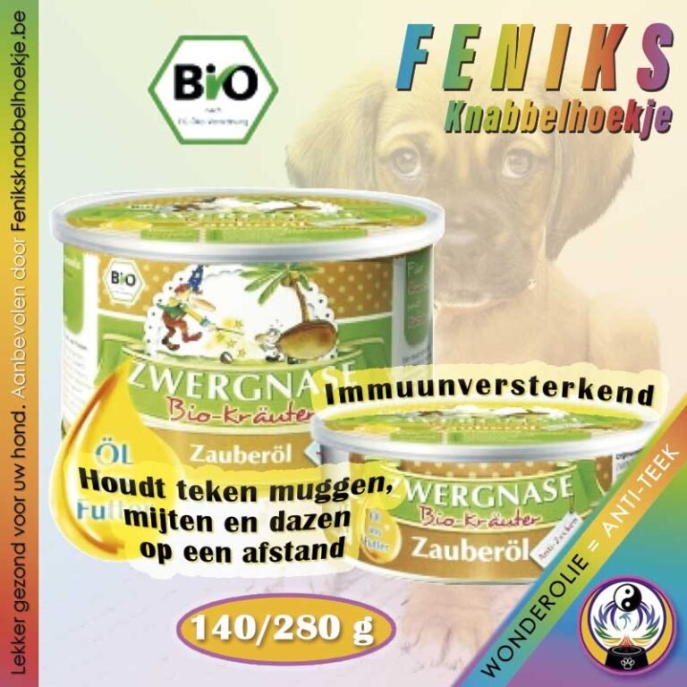 Voedingssupplement-tegen-teken-hond--(140--280g)--Zwergnase---Dierenapotheek-online-hondenwinkel