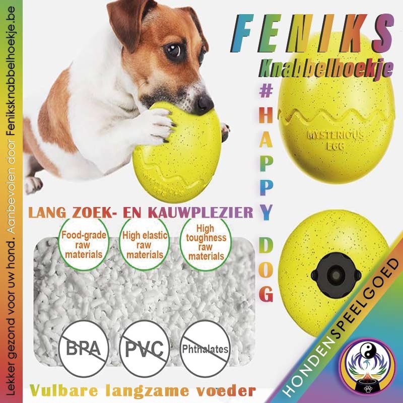 Mysterieus ei - onverwoestbaar speeltje voor hond traktaties - langzame voeder - hondenspeelgoed