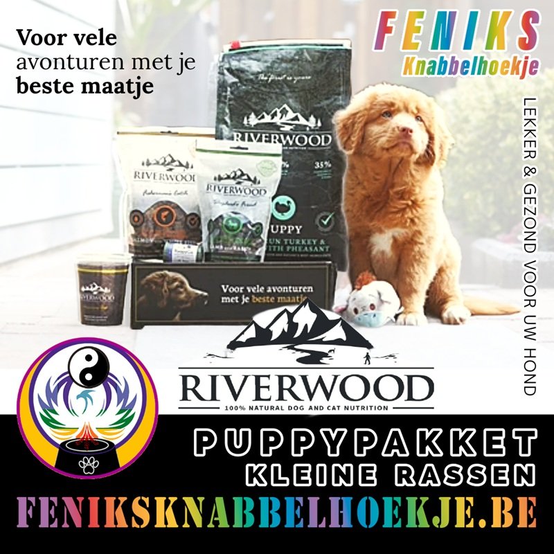 RWPP 001 Riverwood puppy pakket kleine hondenrassen - hypoallergene hondenvoeding - gezond droogvoer